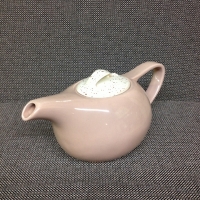 Vernonware teapot - Brown Heyday pattern