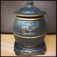 McCoy Pot Belly Stove Cookie Jar